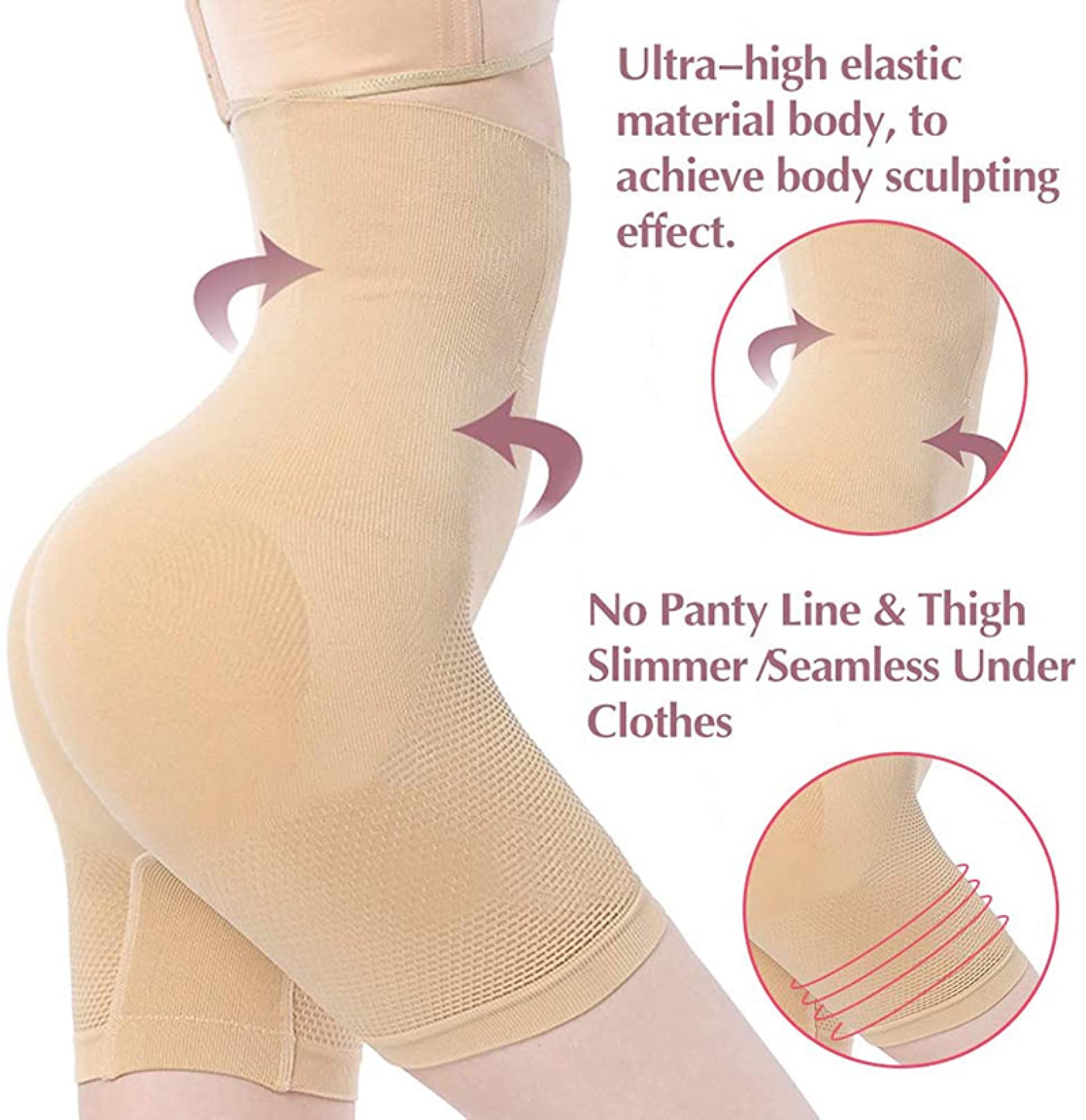 WBYSFR Shapewear for Women Slimming High Wisting Trainer Body Tummy Tummy Control Control Bath Butt LIBELLO MULM