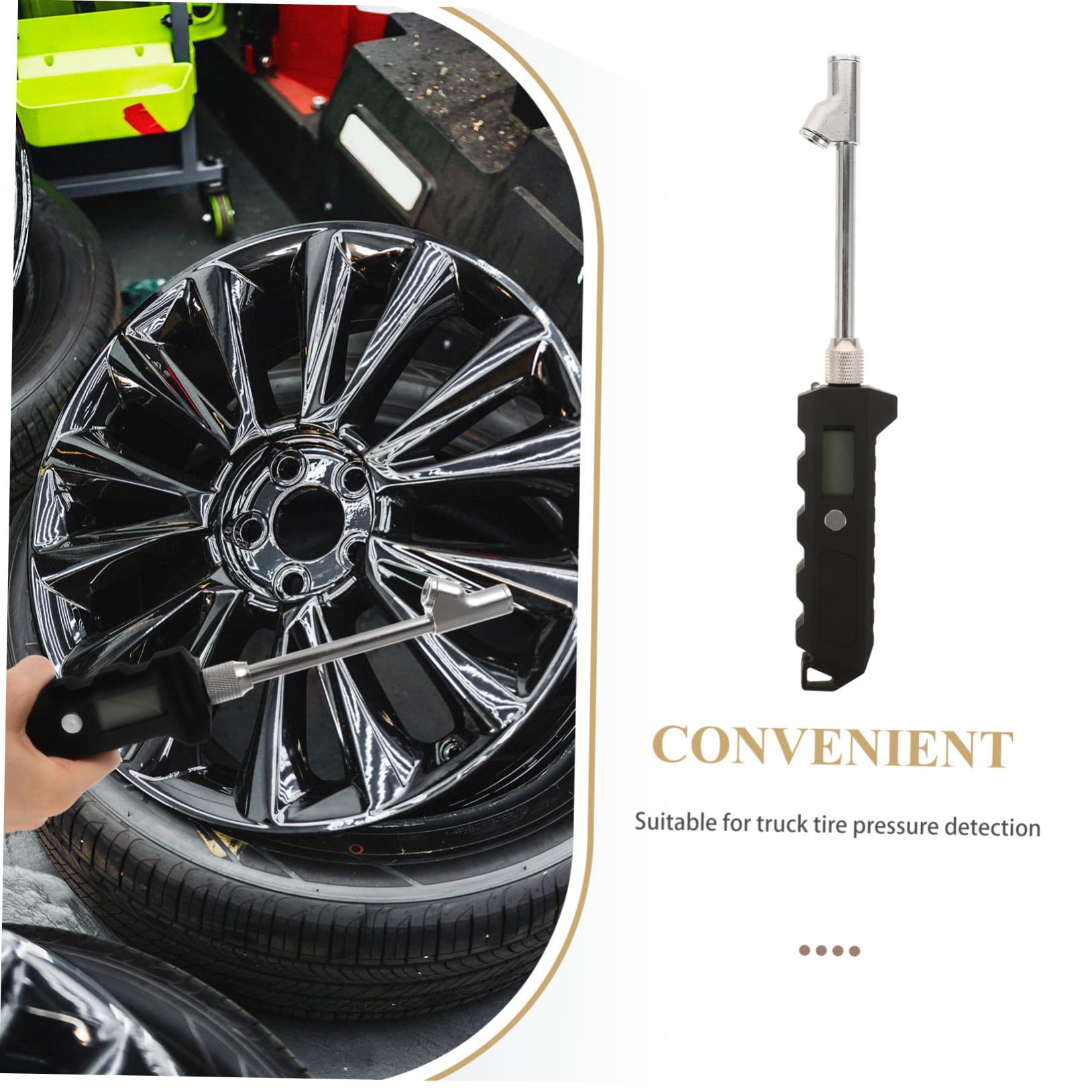 Cabilock Manometro Digitale Per Pneumatici Psi Strumento Misurazione Pressione Per Camper Camion e Biciclette Display e Facile Costruzione Durabile