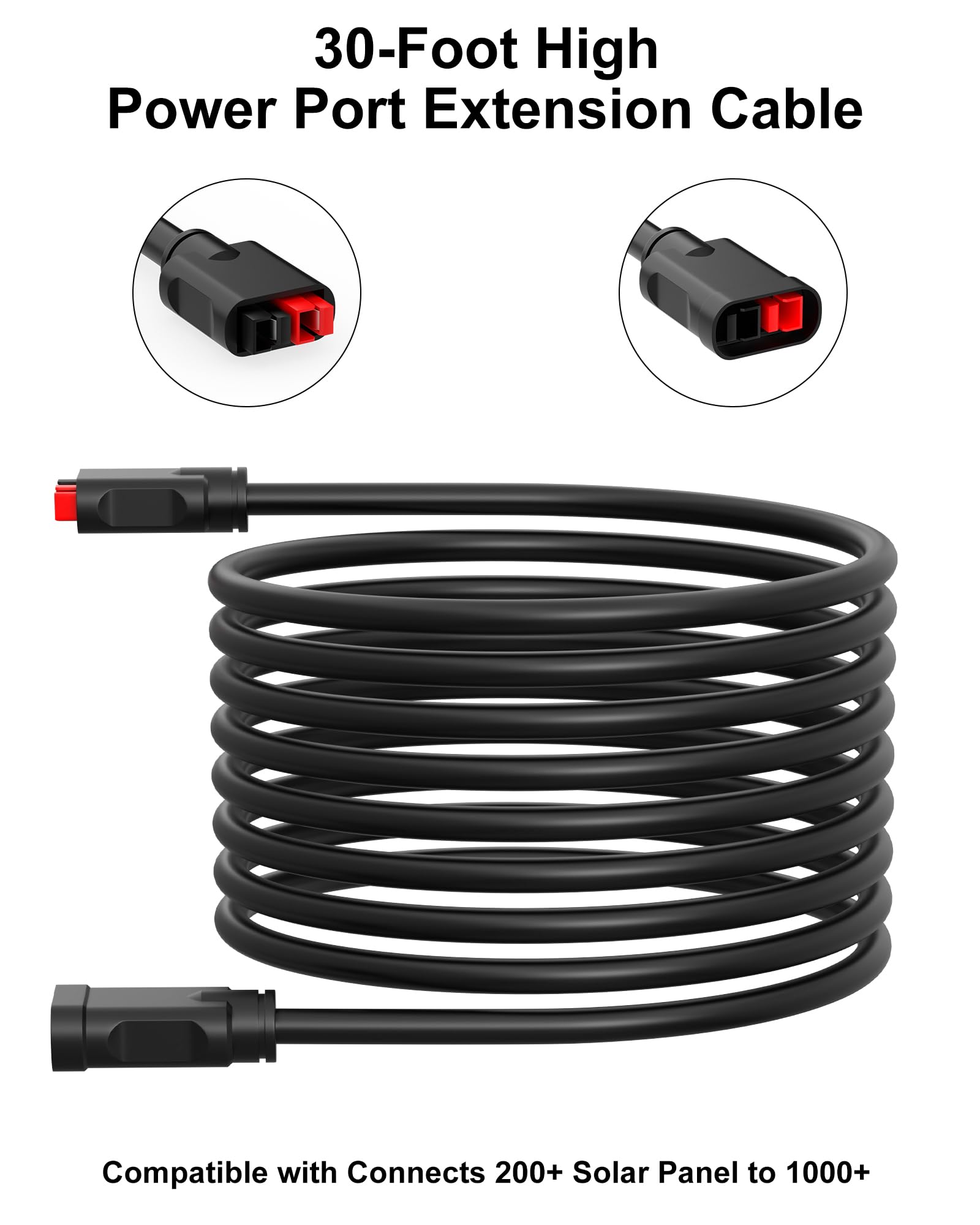VHBW Cable de extensión de puerto de alta potencia Goal Zero de 30 pies compatible con conecta más de 200 paneles solares a Yeti 1000+