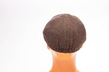 solognac Men's Hat Driver Cap Flat Cap Waterproof Wool Tweed Plate Brown brown 58CM