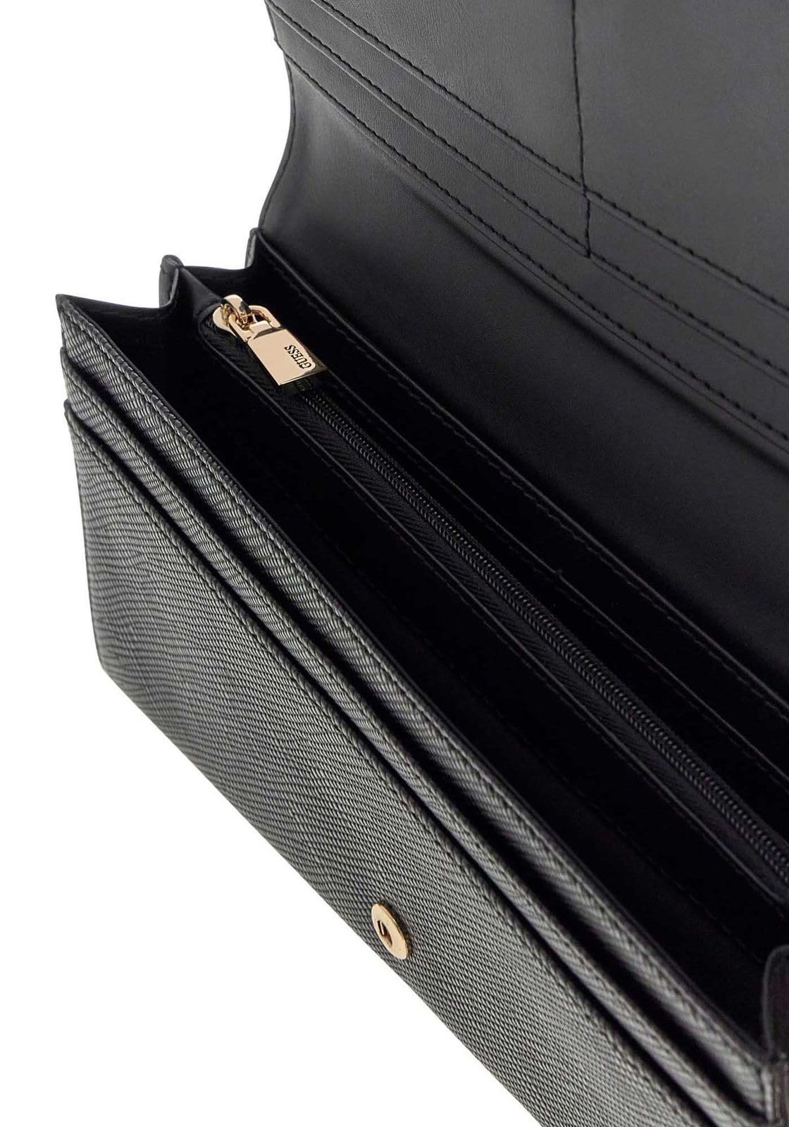 GUESS Monedero Laurel II SLG Flap Organizer Black Negro
