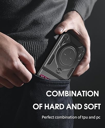 Miniatura 8 de MingWei Compatible con Motorola razr+  2023 , parachoques de goma de cuero vegano delgado, ligera, a prueba de golpes, cubierta protectora de