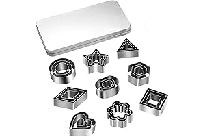 Mini Geometric Cookie Cutters: Create Fun Bites with 27PCS