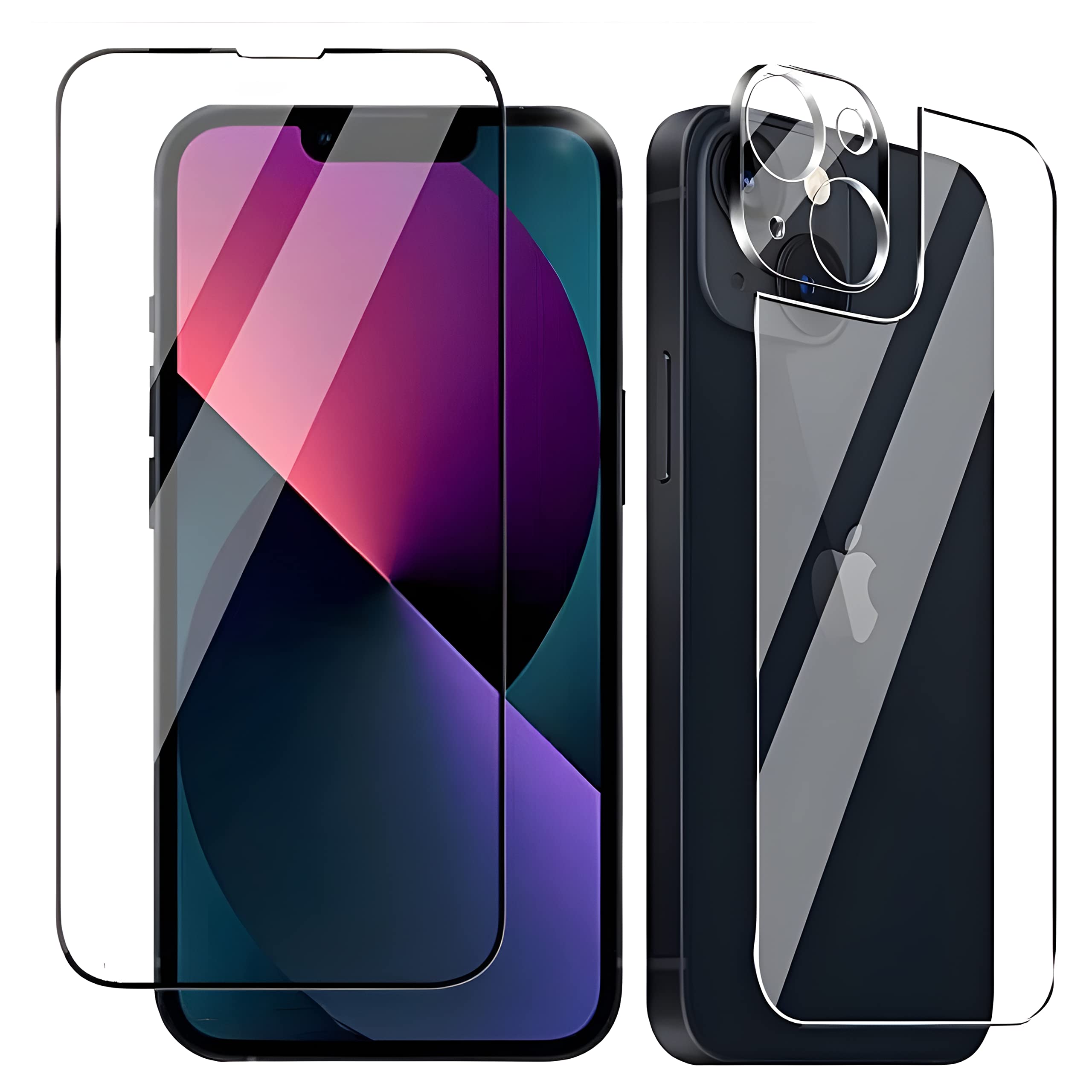 TECH KONNECT iPhone 14 Front Back Screen Protector with Camera Lens Protector, iPhone 14 Front & Back guard with Camera Glass Protector, Anti-Scratch Camera Protector, Pack of 3 (B0C19QSDDV) Amazon Price History, Amazon Price Tracker