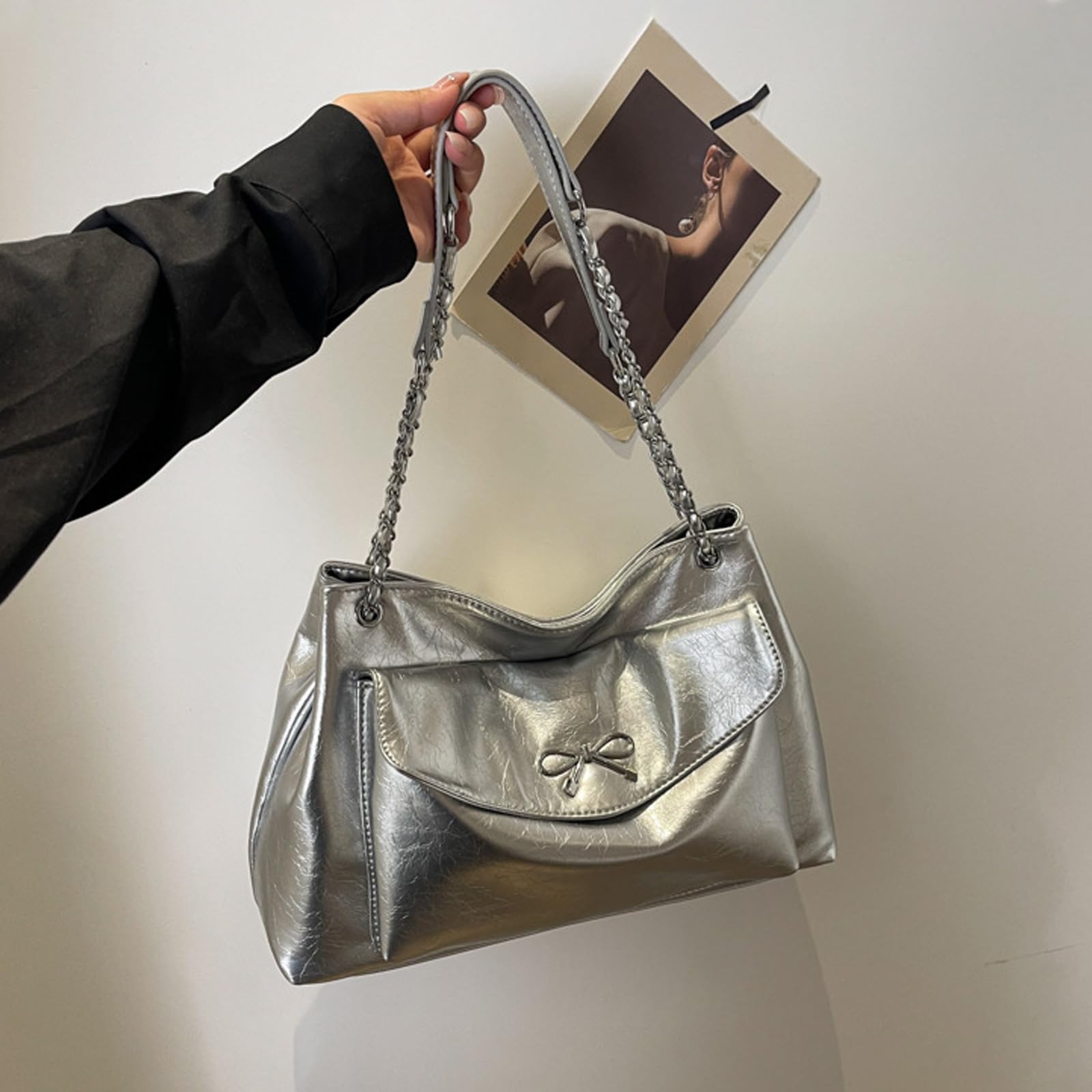 BUKESIYI Bolsos Mujer Bolso Bandolera Grandes PU Cuero Piel Fiesta Casual Bolsos ES77530