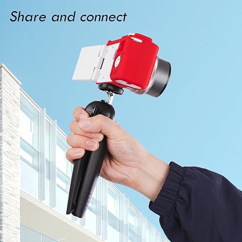 Miniatura 8 de Rieibi ZVE10 Caso, Funda Protectora De Silicona Suave Para Sony ZV-E10 ZVE10 Cámara, Cubierta De Goma Ligera Para Sony Alpha ZVE10 - Rojo