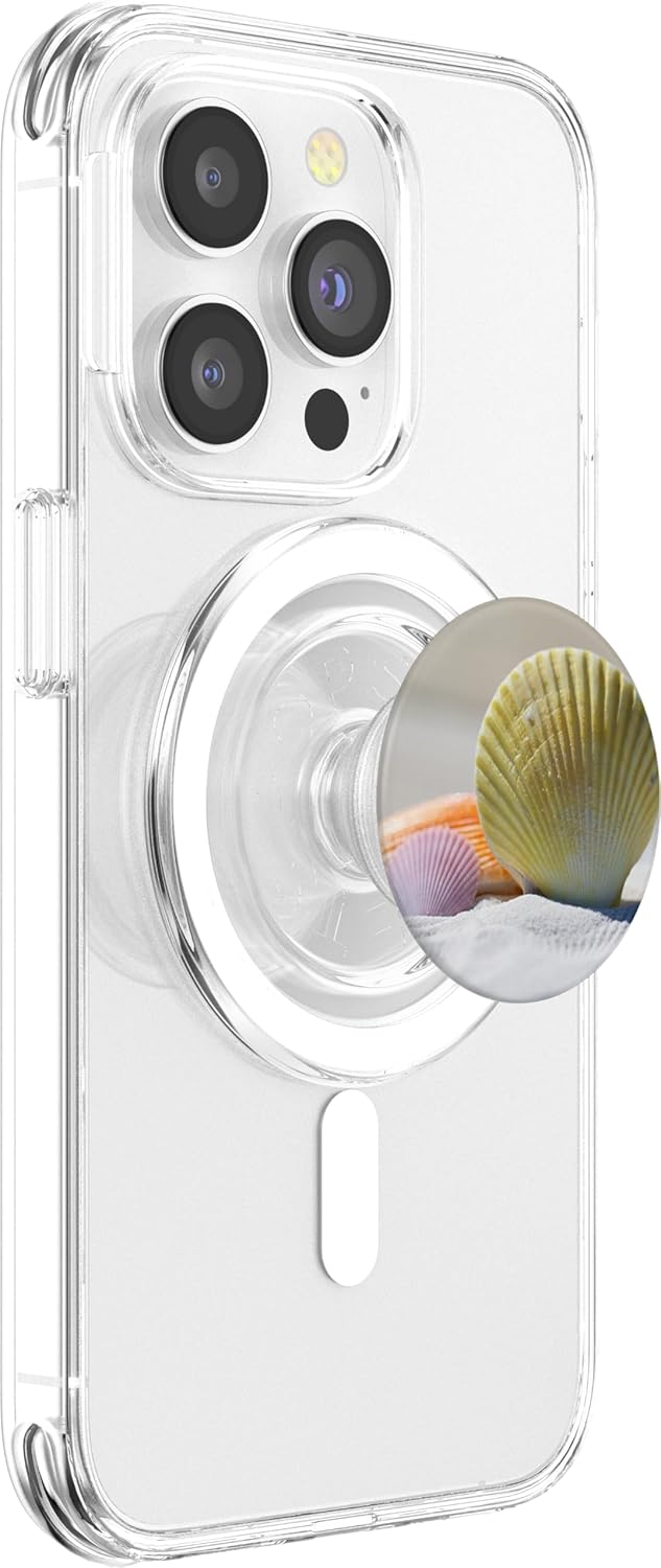 Beautiful Seashell Sea Beach Ocean PopSockets MagSafe PopGrip for iPhone