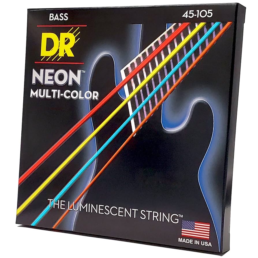 NEON BASS Guitar Strings MULTI-COLOR (D… Amazon.com: DR Strings HI-DEF NEON Bass Guitar Strings (NMCB-45)