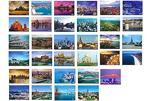 33 Postcards of Breathtaking World Sceneries: Capture the World's Beauty