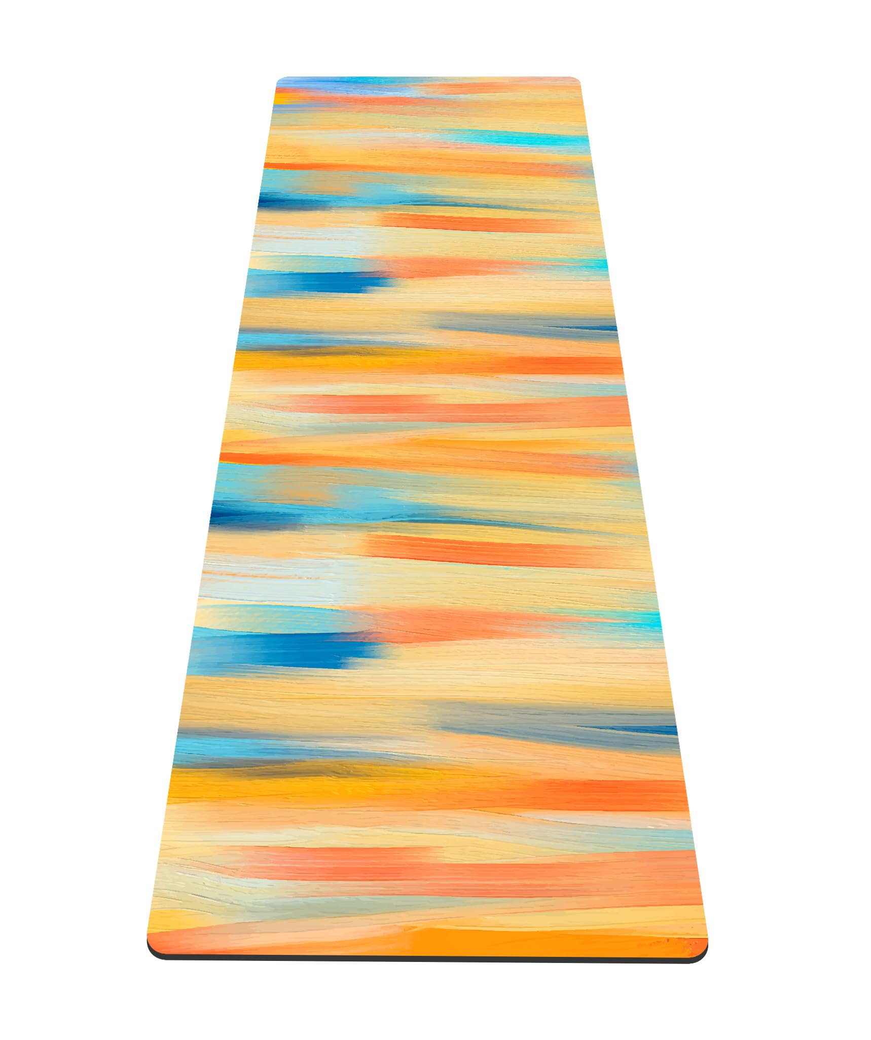 nuveti Yoga Mat Print Extra Thick TPE Non Slip Fitness Exercise Mat with Carrying Bag,72"x24" Extra Thick 6MM Exercise & Workout Mat for Yoga, Pilates Fitness and Floor Exercises