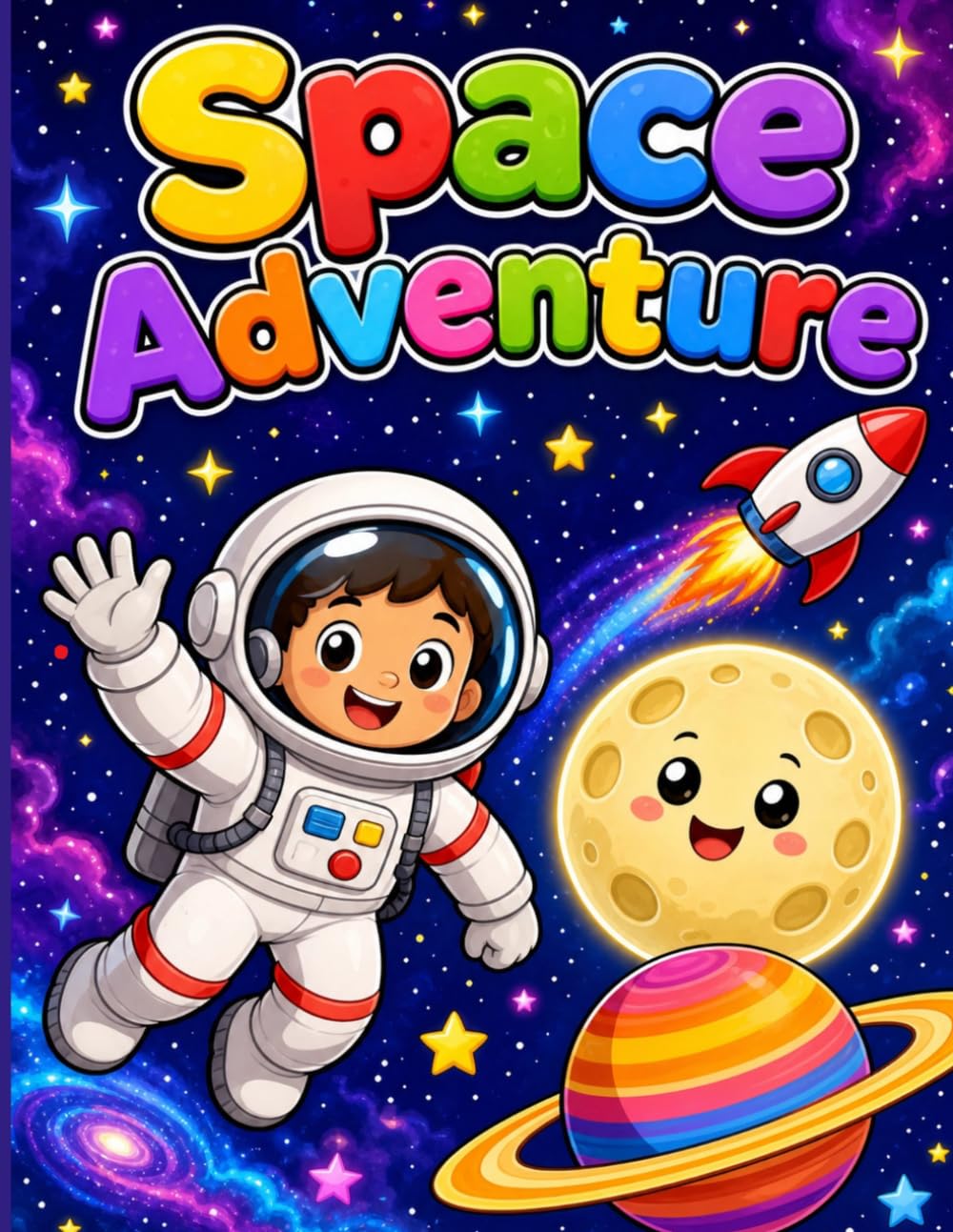 Space Adventure: Creative Coloring Book About Space for Kids
