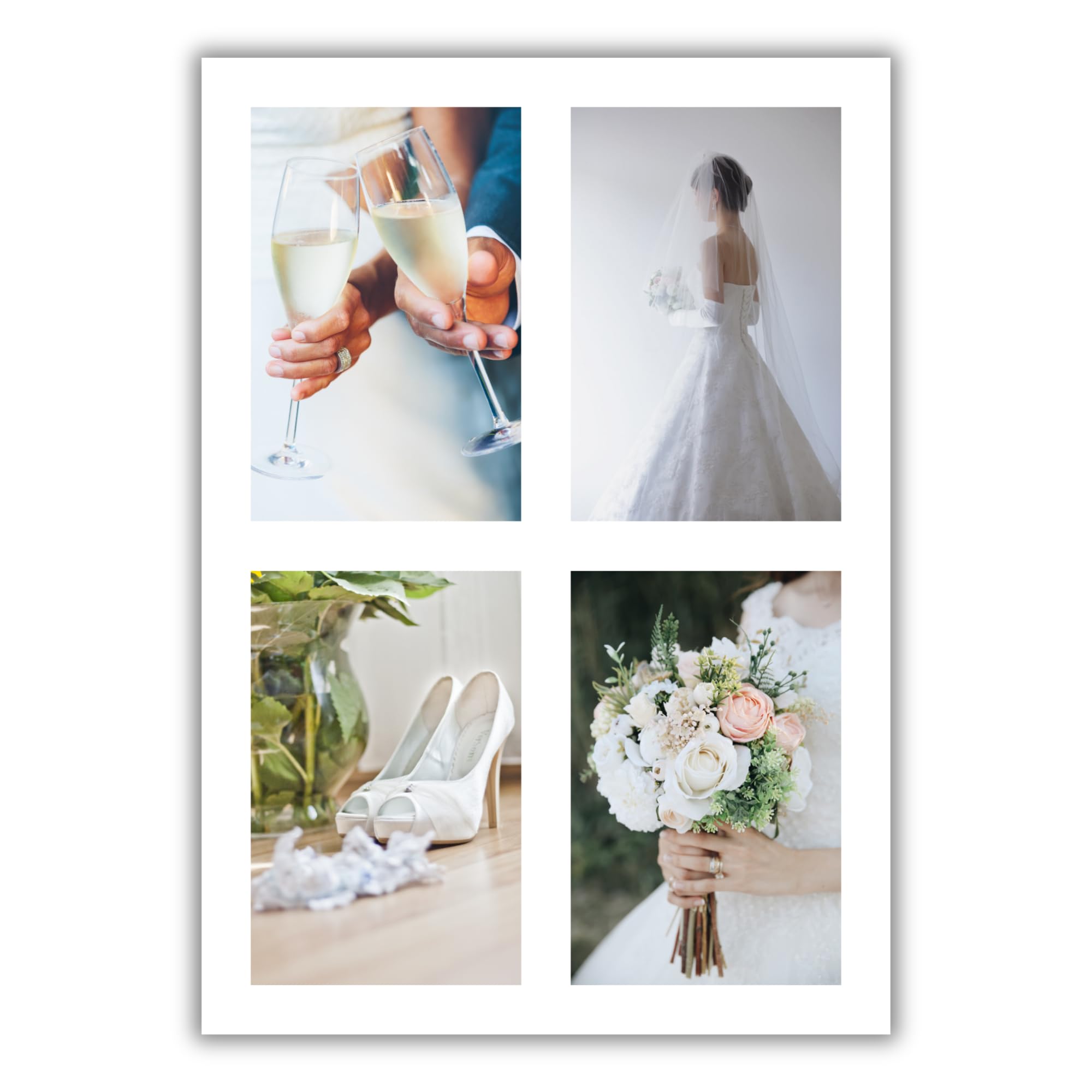 PosterLyte Personalised Photo Collage Custom Picture Print Create Your Own UNFRAMED Wall Art Poster (4 Images Portrait) — image 1