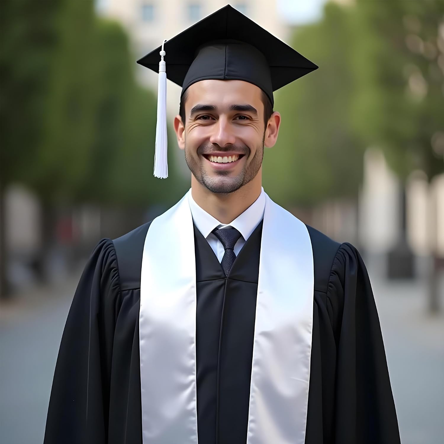 Graduation Stole 70” Long, Plain Graduation Sash for School, College, Honor Sash for Students, Unisex, Girls and Boys