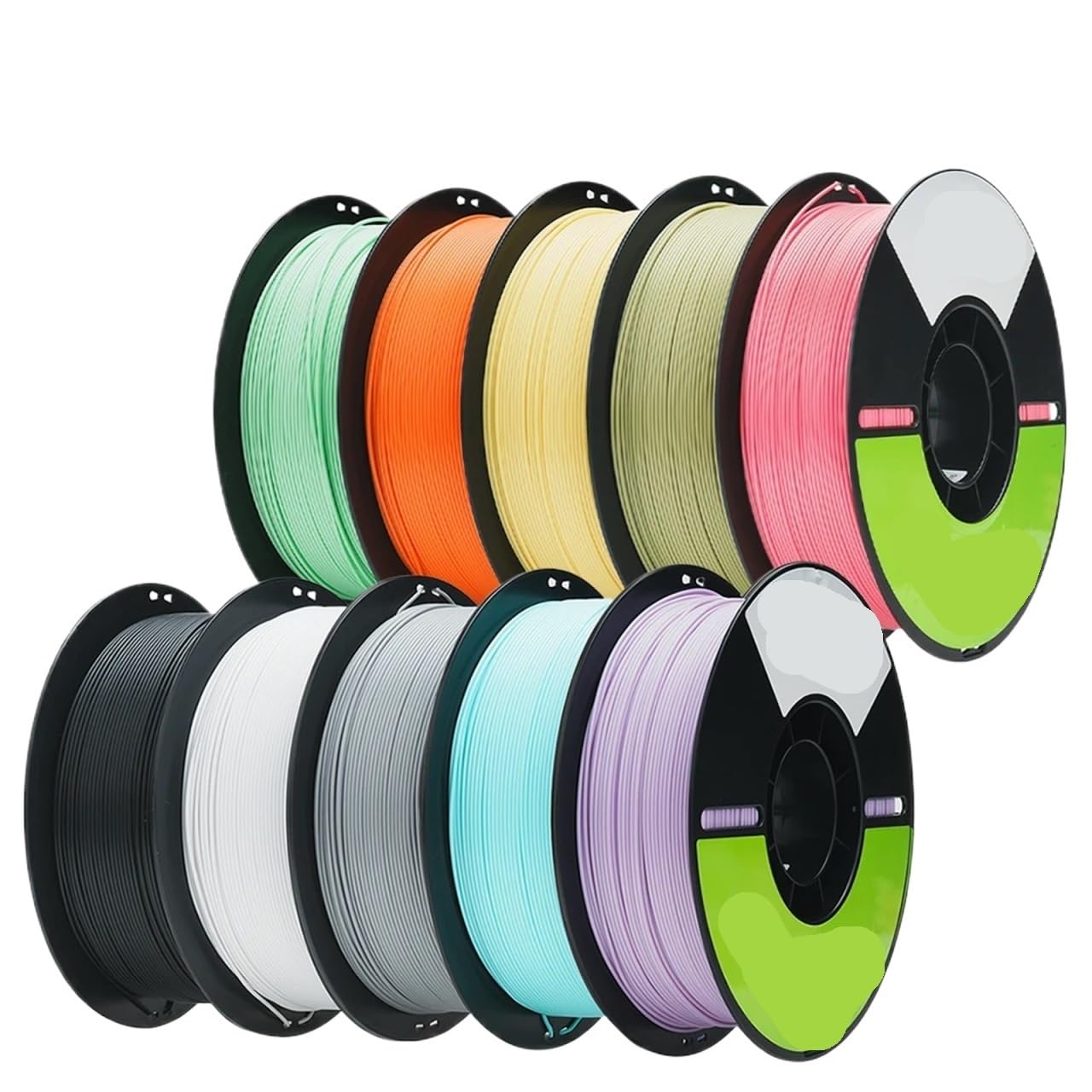 Filament pour Imprimante 3D Filament d'imprimante 3D PLA 1.75mm, 3/5/10 pièces, for K1 MAX/ K1C(Grey 5kg)