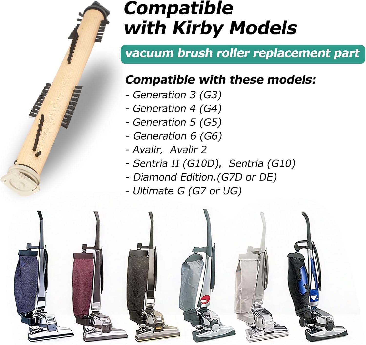 KEEPOW Vacuum Replacement Part Compatible with Kirby G3/G4/G5/G6/Sentria, Ultimate G & Avalir Avalir 2– Vacuum Attachments Replacement Parts for Deep Carpet Cleaning