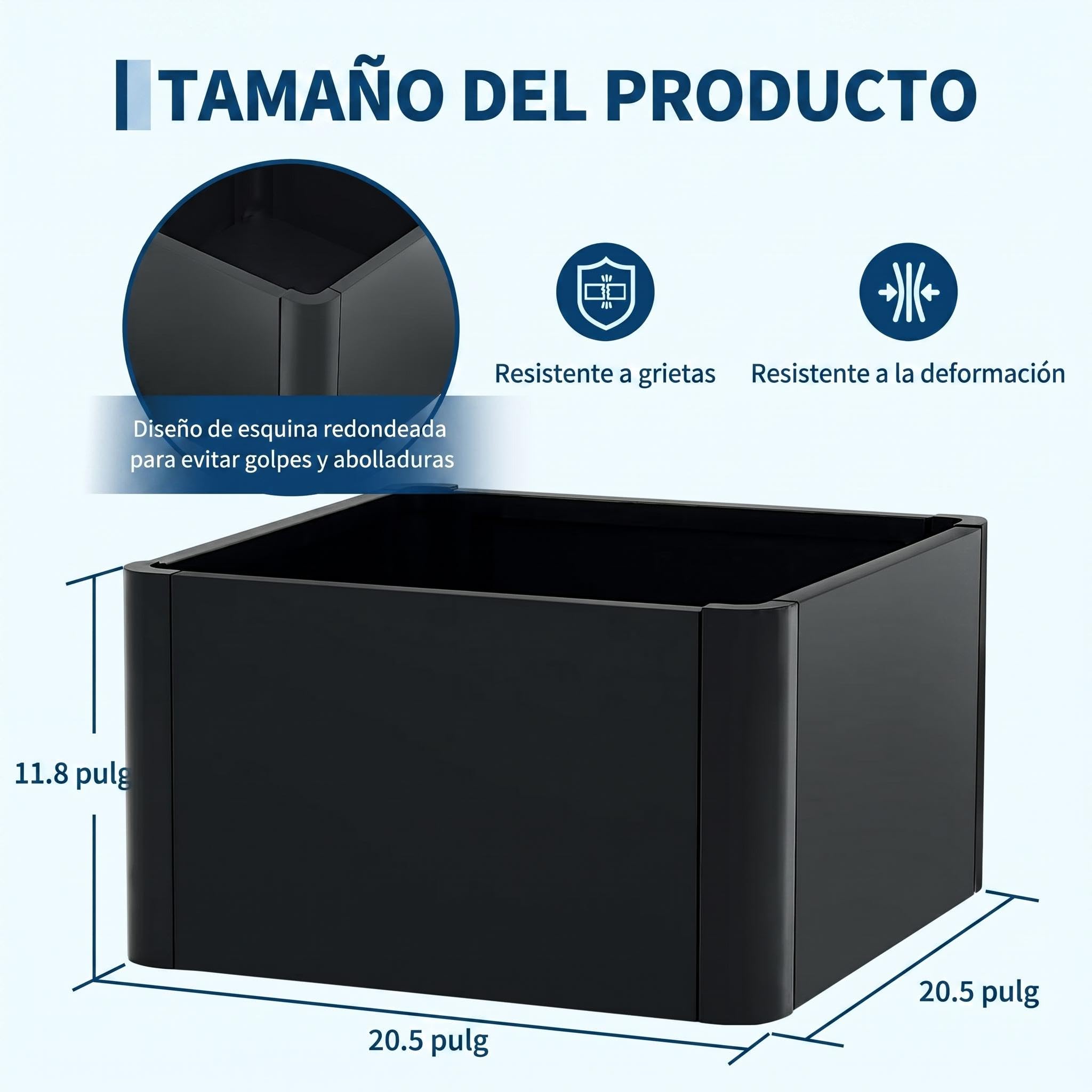 Litake Cama de Cultivo Elevada de Metal Negro sin Fondo, Montaje Fácil | Cama de Jardín de Metal sin Fondo, Diseño en Arco, Montaje Fácil sin Herramientas, Resistente y Duradera para Plantas