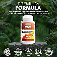 Vista 5 de Best Naturals MSM 1000 mg 180 Cápsulas