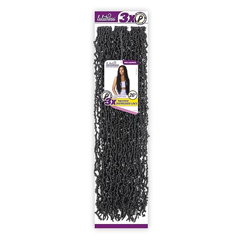Sensationnel Crochet Braids Lulutress Pre-Looped 3X Distressed Locs 26" (pack