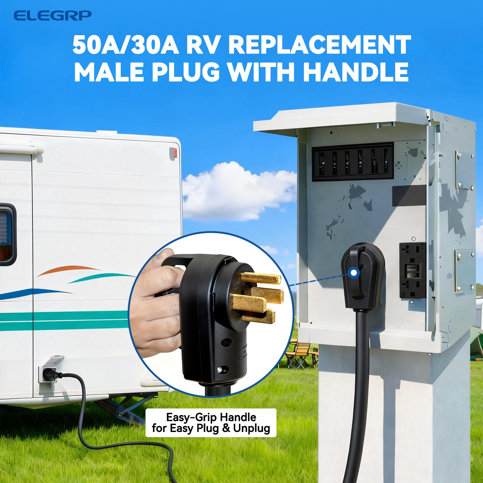 ELEGRP Fiche de rechange 50 A, NEMA 1450P, BTSA-1450P