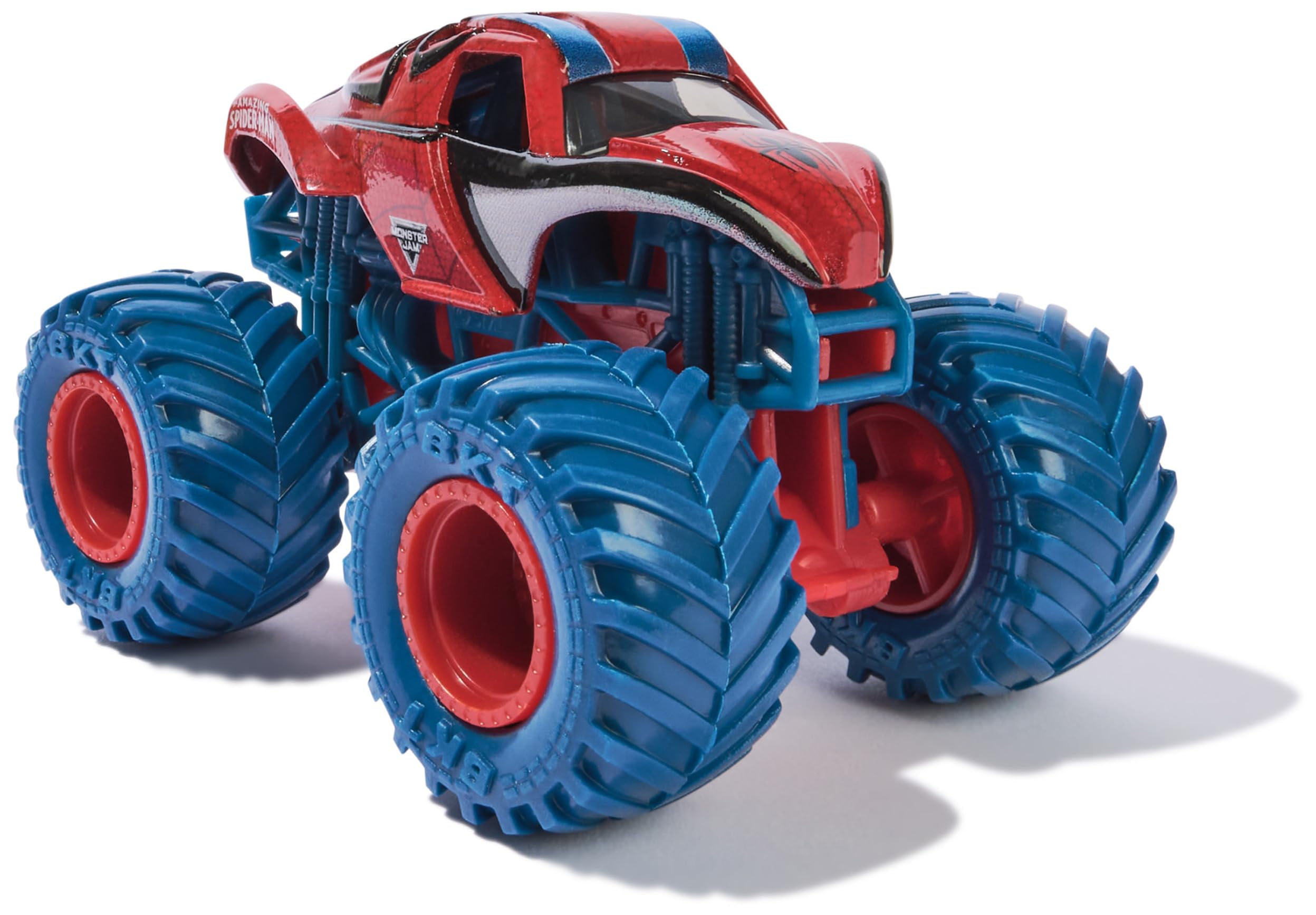 MONSTER JAM, Confezione da 5 Marvel Heroes, Spider-Man, Black Panther, Iron Man, Captain America | Veicoli Die-Cast, Giocattoli per Bambini e Bambine dai 3 Anni in su