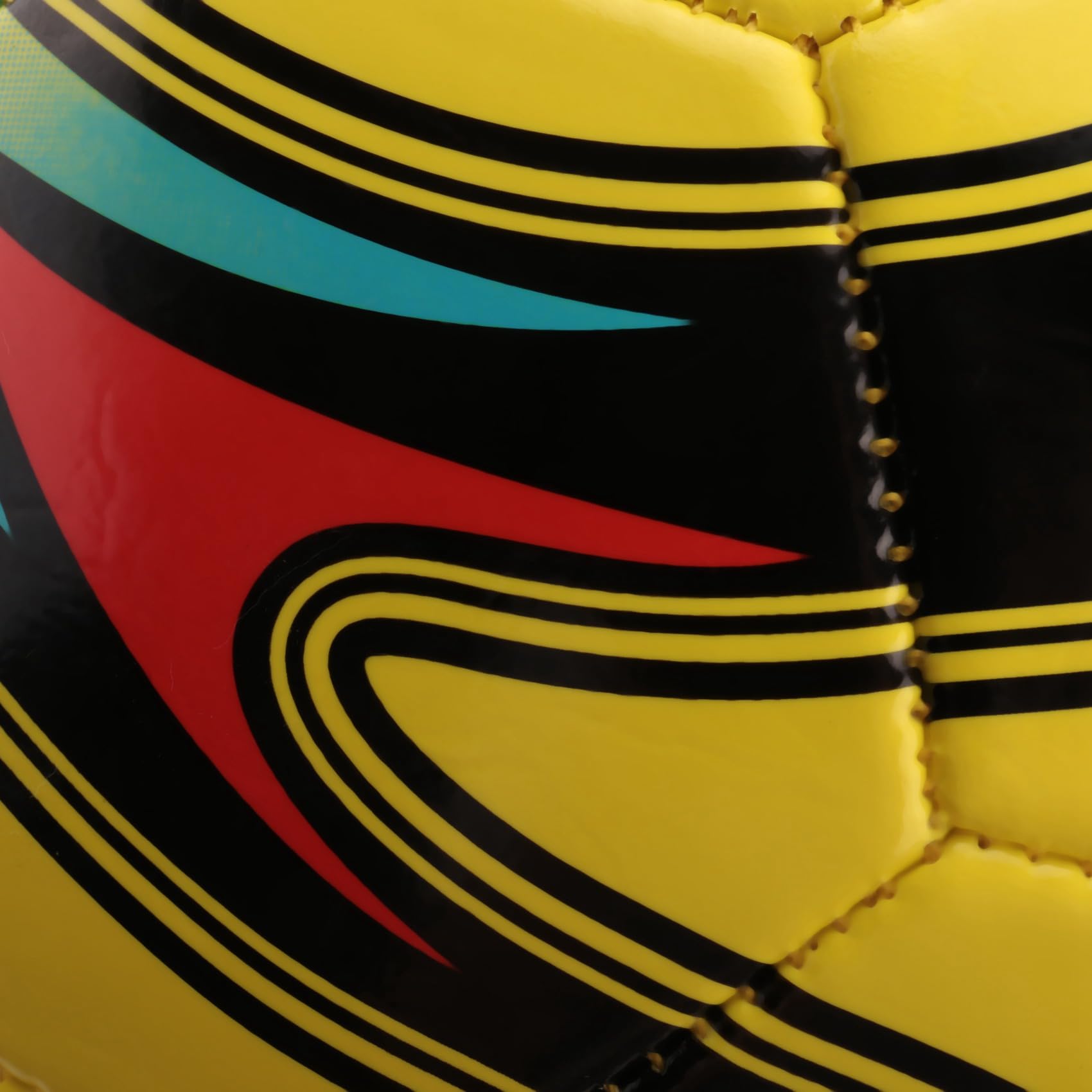 Pallone da calcio in pelle, misura 5, antiscivolo, per interni ed esterni, 5 pezzi