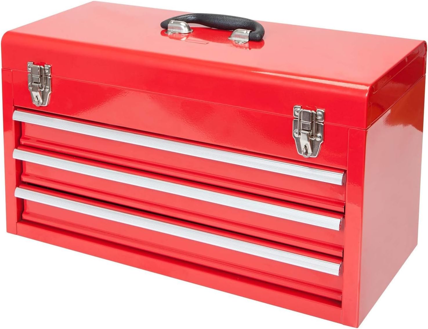 BIG RED TAMPK133-XB Torin Portable Tool/Garage Storage Box: Ergonomically Designed for Garage, Home, Office, Warehouse, Gym, School - Red