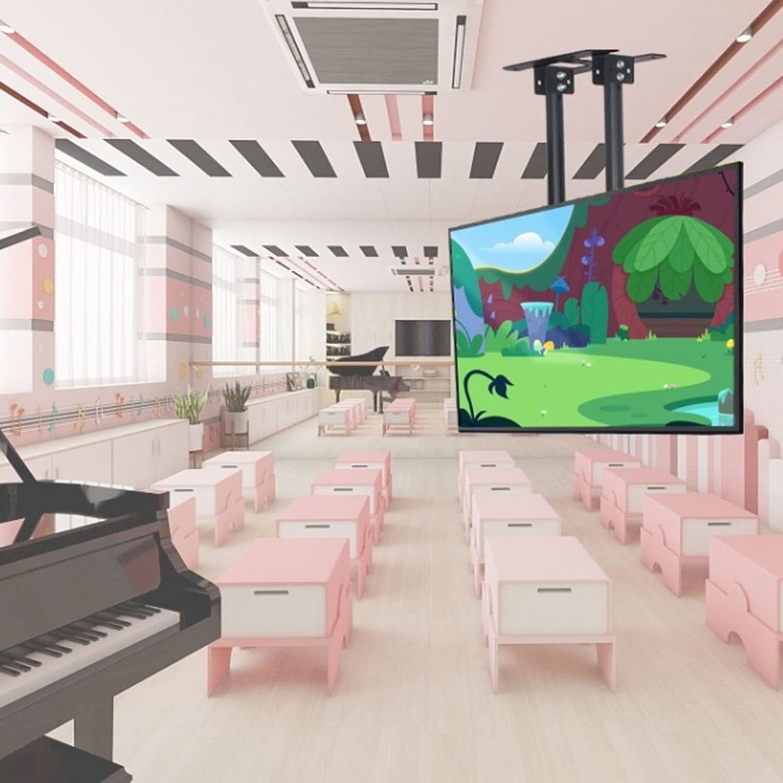 Support TV plafond pour table : optimisez votre grand écran de 60 à 100 pouces
