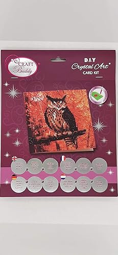 Miniatura 4 de Crystal Art - Juego de tarjetas de cristal (7.1 x 7.1 in)