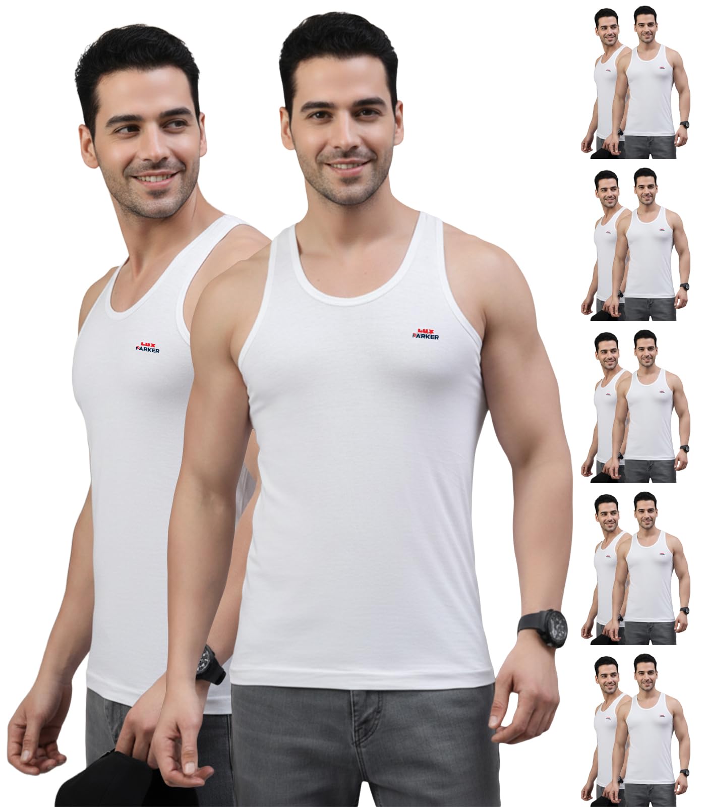 lux parker Men's Solid Regular Fit Vest-picture-38