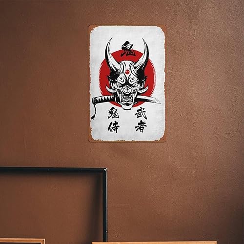 Miniatura 6 de Oni - Letrero de metal para colgar en la pared de la cocina, póster de pared, garaje, cafetería, bar, pub, arte cueva de hombre, placa novedosa de 8