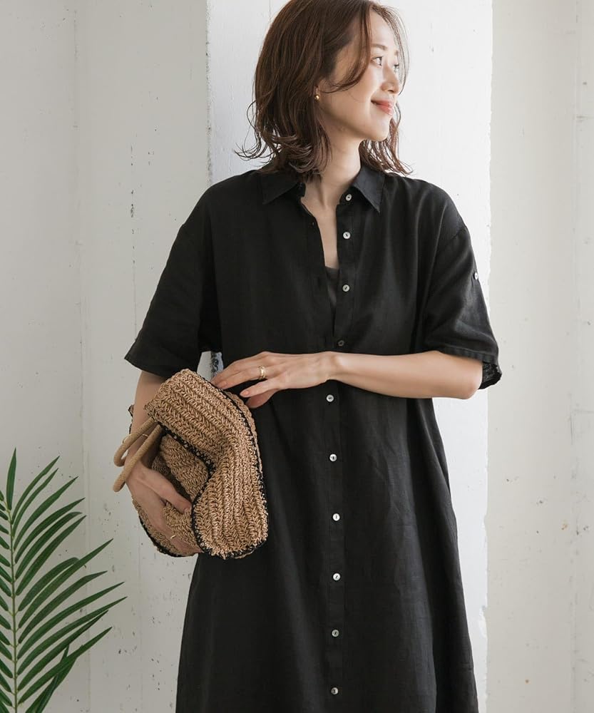 リネンのテレーズワンピース SERAPHIM / リネンのテレーズワンピース ベージュ S-25-06-07