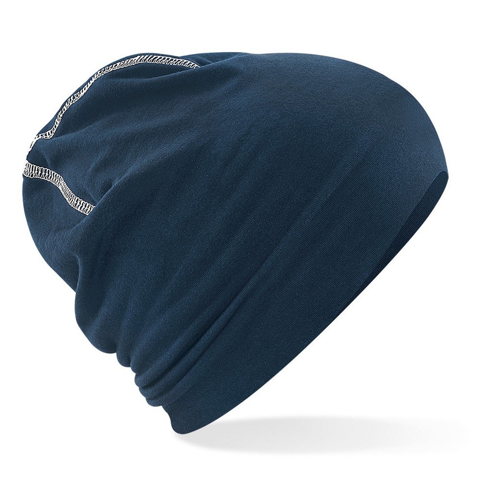 Beechfield - Double Layer Knit - Hemsedal Cotton Beanie French - Navy/White
