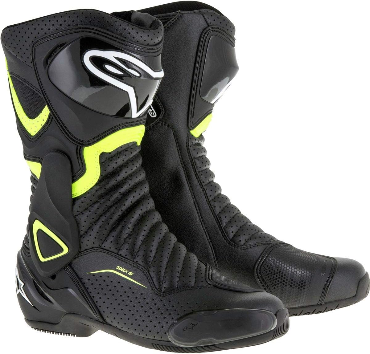 Alpinestars Men's SMX-6 v2 Vented Street Motorcycle Boot, Black, 47 : Automotive
