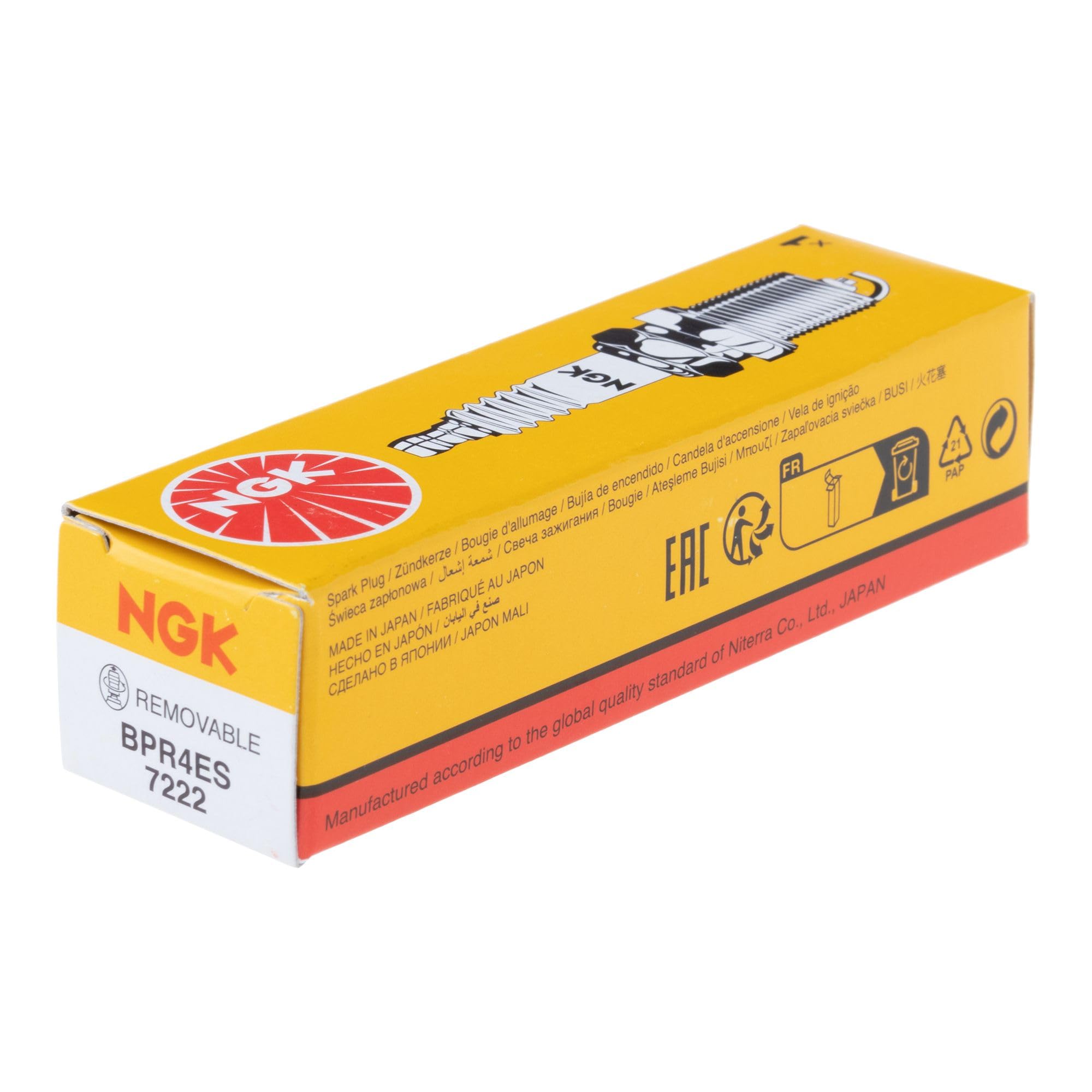 Candela Benzina 7822 Candela Di Accensione NGK BPR6ES (7822), Imballo Originale, Compatibile Con Vari Modelli Di Auto E Moto Candela NGK Originale Confezione Sigillata - Foto 7