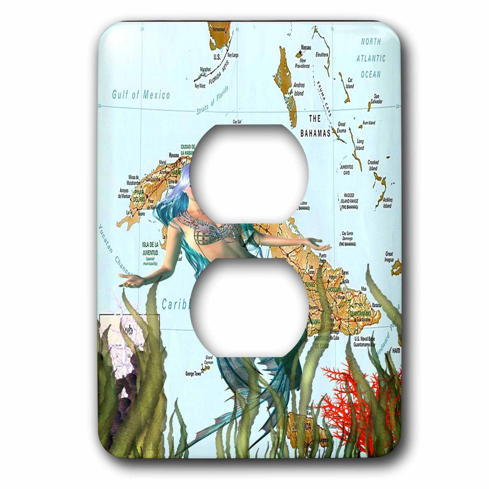 Couvercle de prise double motif sirène et Cuba plaque de prise lsp_255429_6