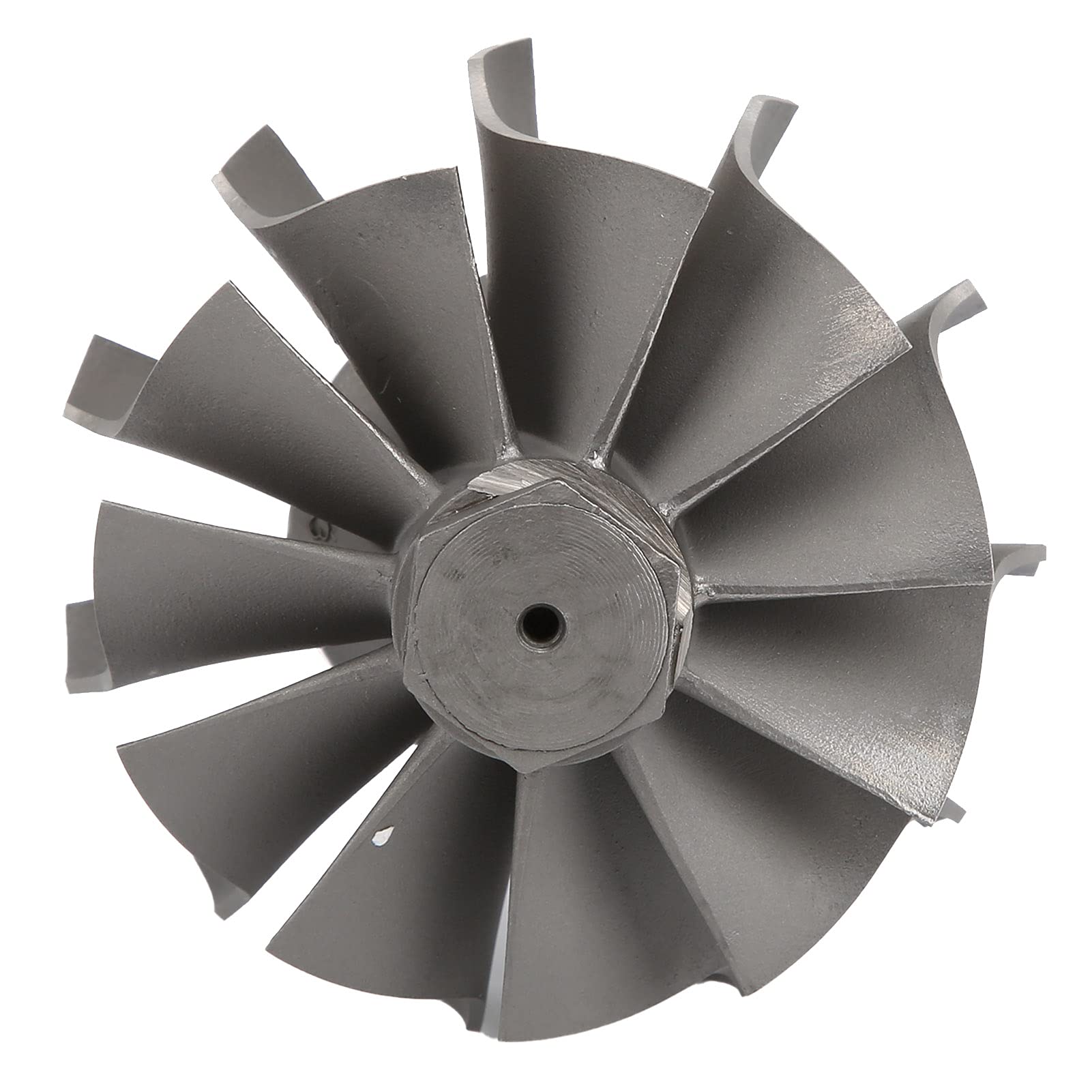 Kompressor‑Turbo‑Turbine‑Rad, 11 Schaufeln, Metall, H1C WH1C – kompatibler Ersatz für Garrett TO4/T04 Turbolader; hochdurchflussstarkes, präzisionsbalanciertes Rad für geringeren