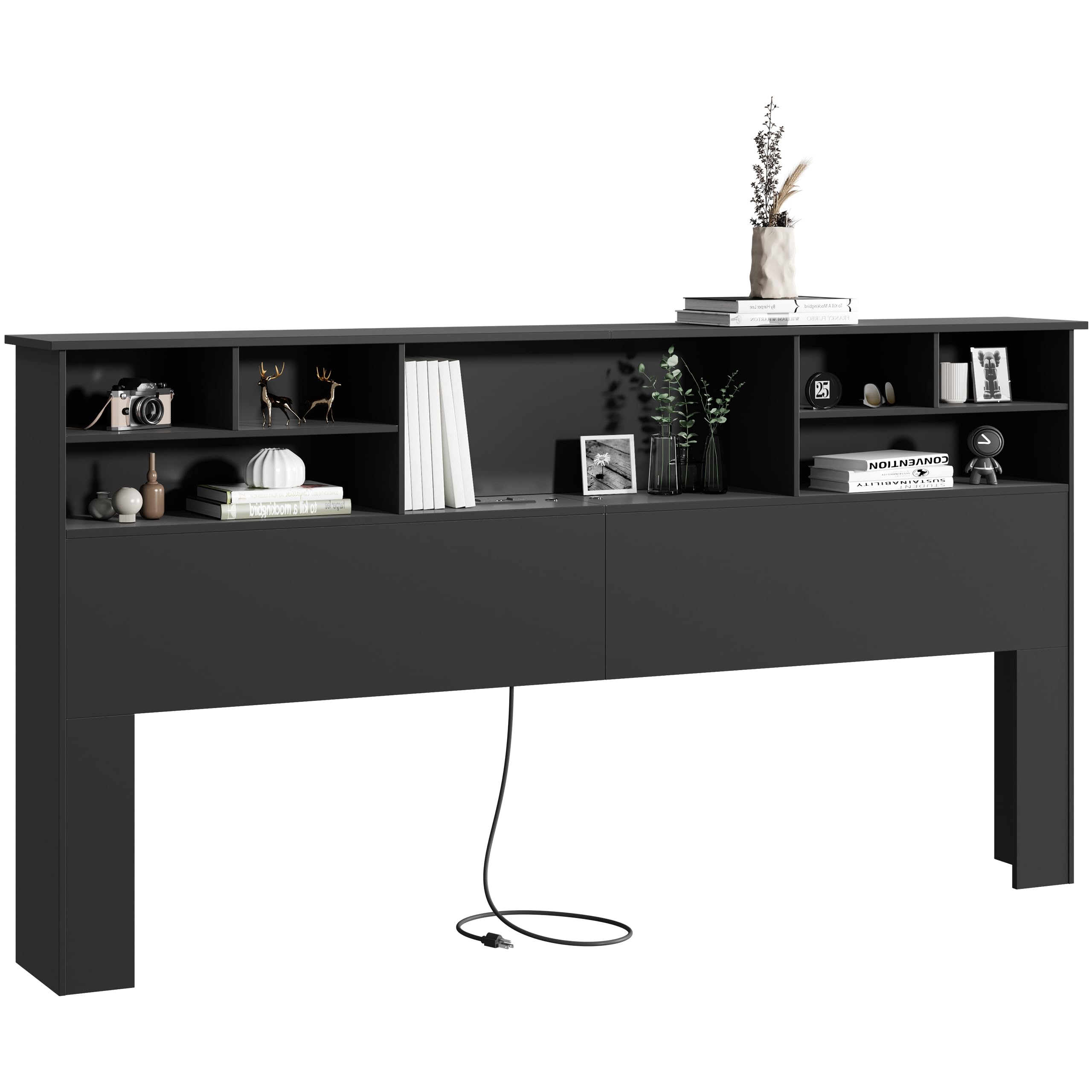 King Size Headboard Only For Bedroom Stylish King Bookcase Headboard |  Desertcart Seychelles, image size:2560x2560