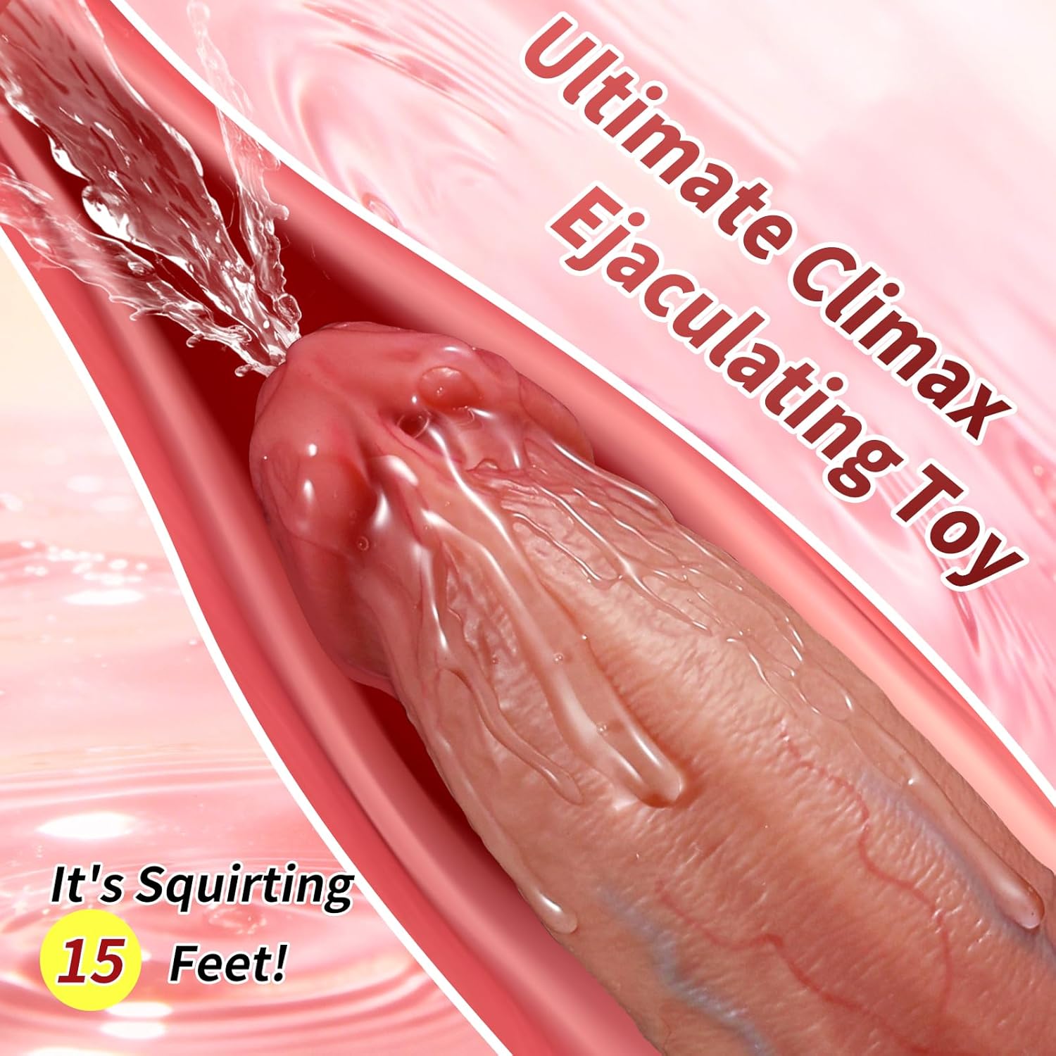 8 Inch Realistic Squirting Ejaculating Dildo, Consolador para Mujer Soft Feel Like Real Skin, Silicone Anal Dildo with Strong Suction Cup for G Spot Anal Play, Adult Sex Toys