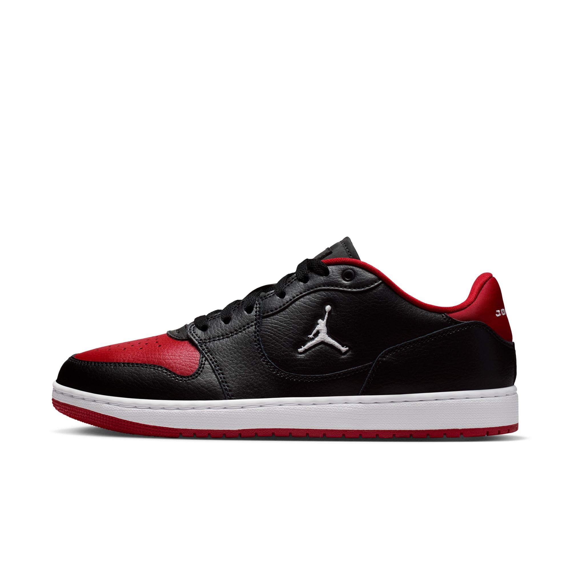 Jordan Nike Mens Access Court Low Shoes, Black/White-Gym Red, Size 9, Men