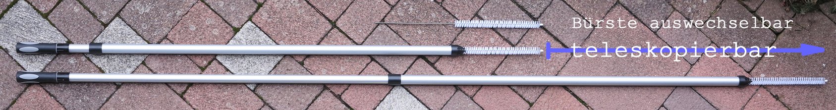MAW Algenhexe mit integriertem Abstreifer, teleskopierbar von 150-220 cm