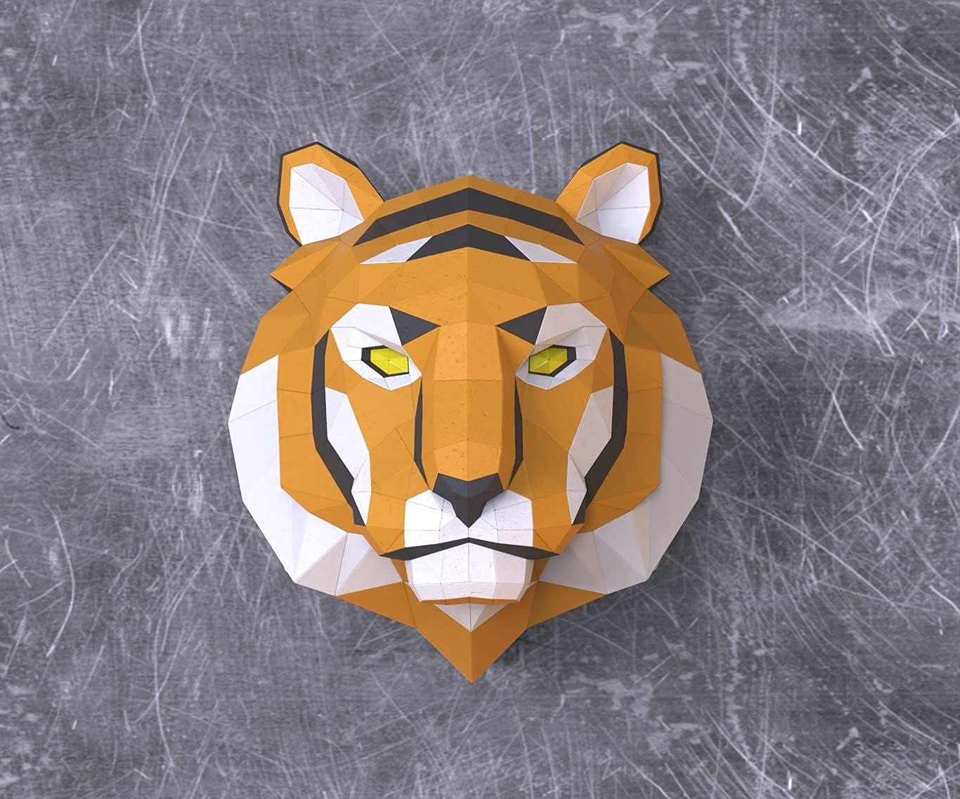 Amazon.com: Tiger head Paper Sculpture,Pre-cut DIY Papercraft Kit