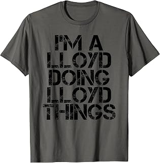 LLOYD Funny Surname Family Tree Birthday Reunion Gift Idea T-Shirt