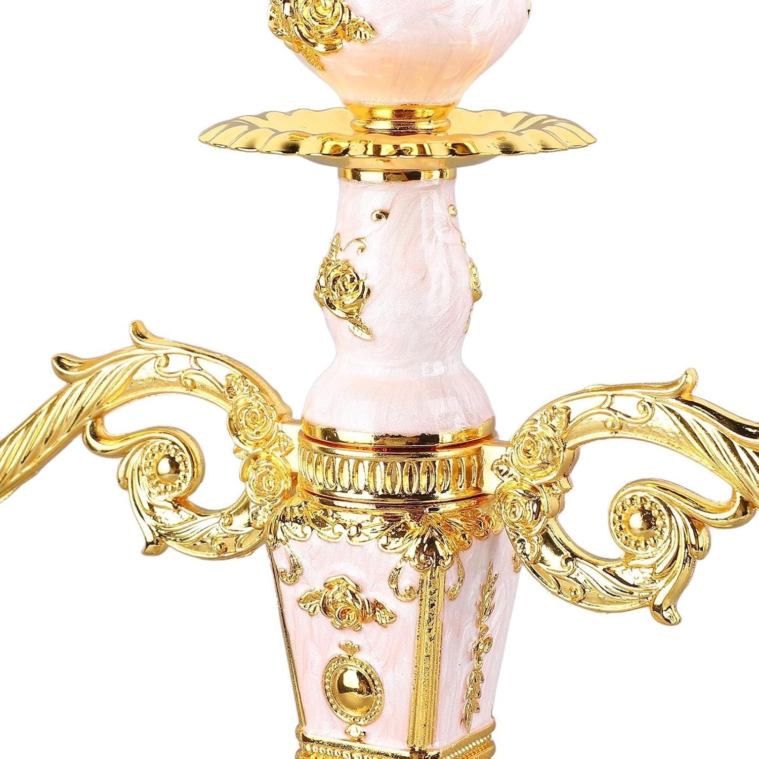 Candelabra - Candle Holder, Metal Candelabras, Candelabras Candle Holders European, Stand for Candlelight Dinner(3 arms)