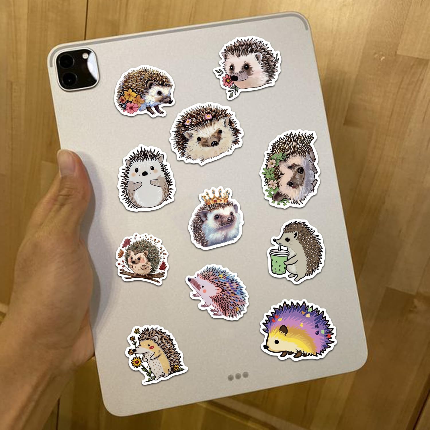 Yoksas Cute Hedgehog Stickers - 50Pcs Waterproof Vinyl Kawaii Hedgehog Little Animal Stickers for Water Bottles, Laptops, Phone, Guitar - Image 6