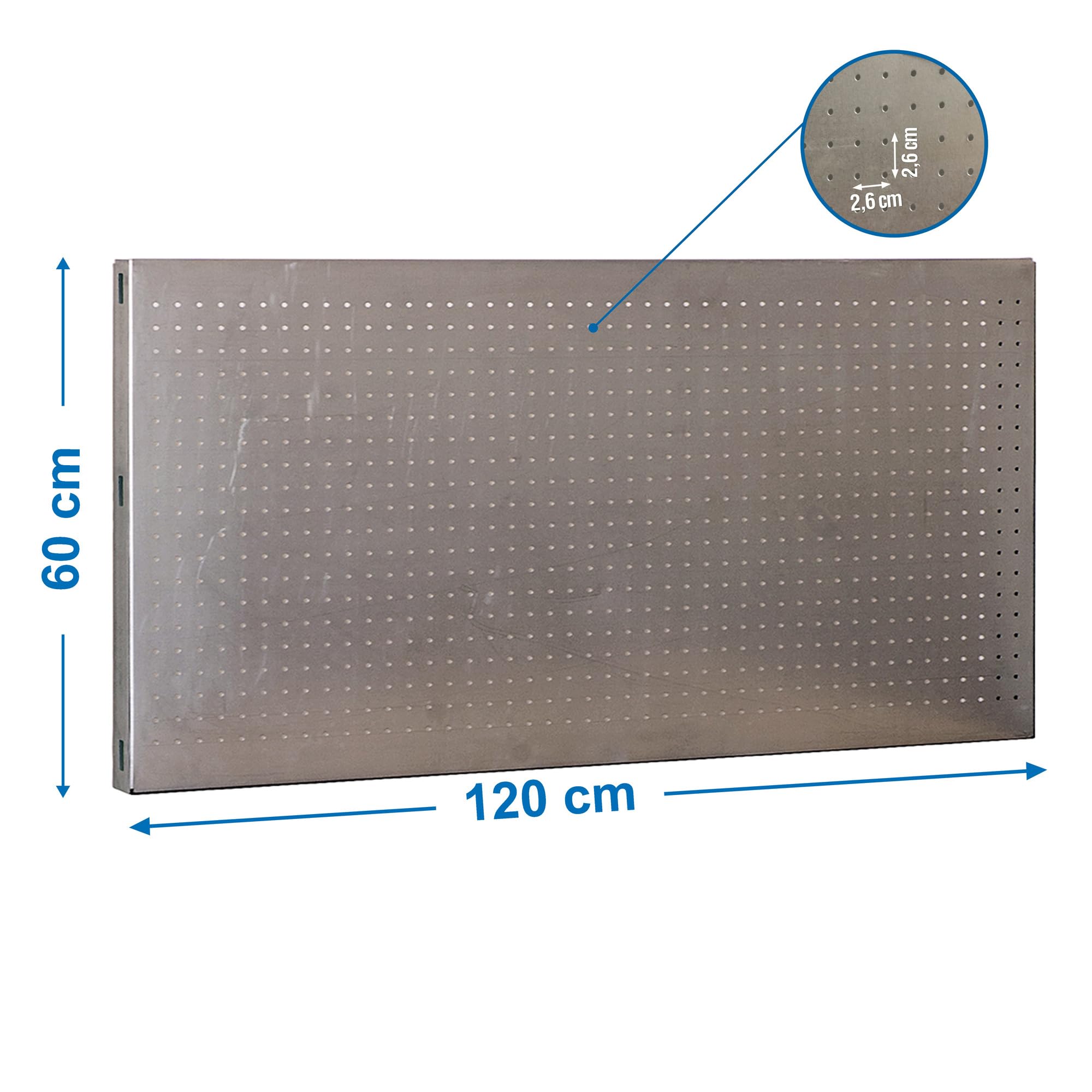 Simon Rack Panneau Mural Perforé Porte Outils, 1200x600 mm, Galvanisé - Simonwork - 3