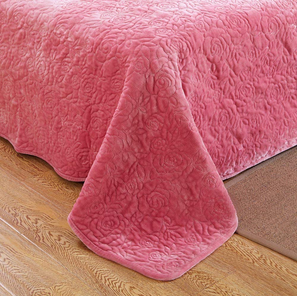 Amazon｜ダブルベッドキルトベッドスプレッドフランネルブランケット