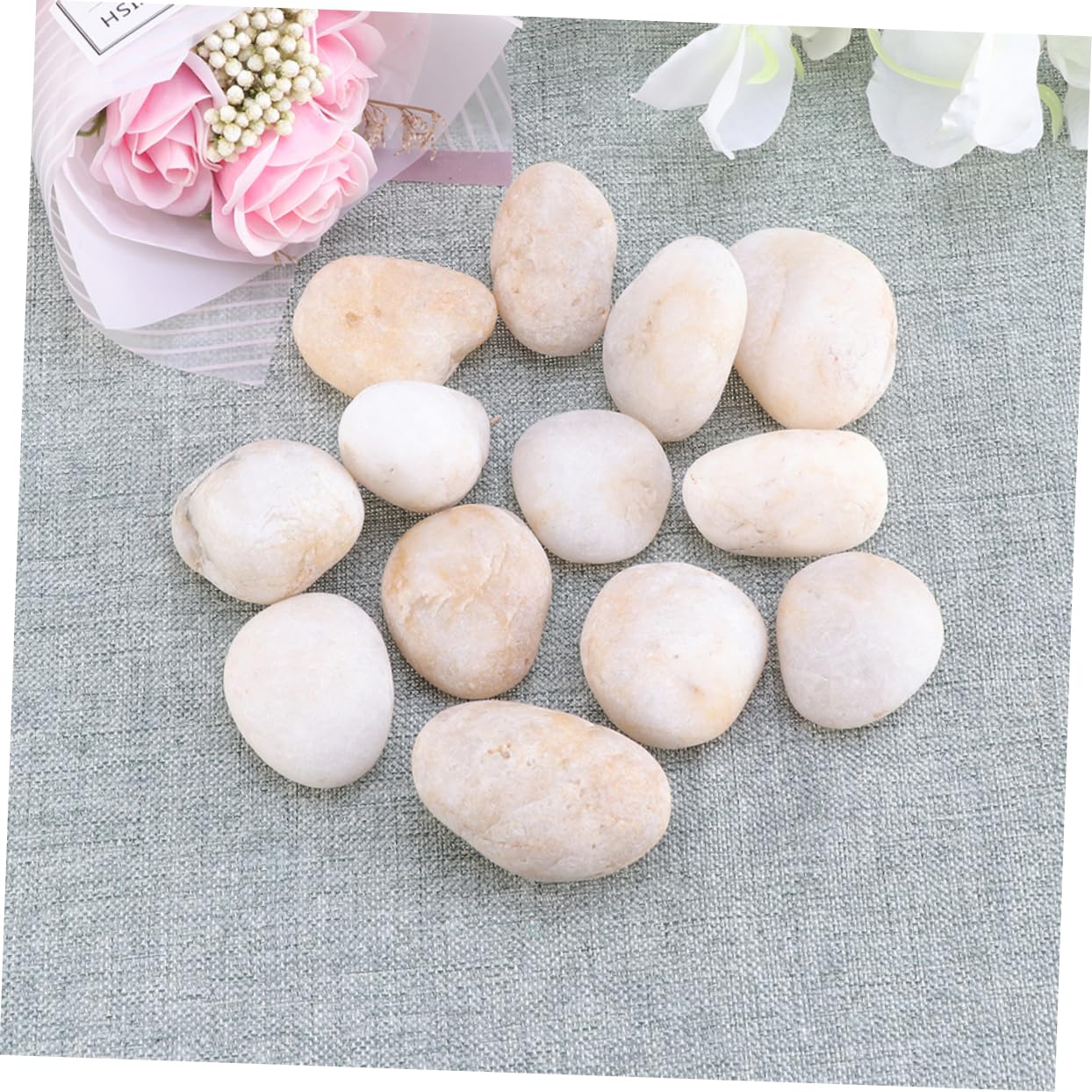 OSALADI Unique Art Creations 1000g Drawing Painted Stones Hand-Painted Rocks Ready to Paint Smooth No Wax