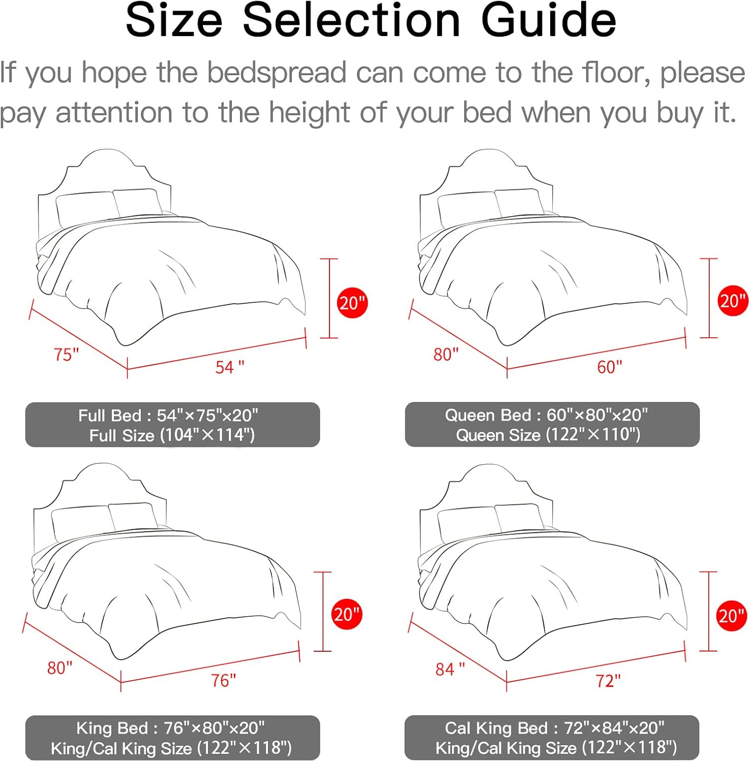 CHIXIN Oversized Cotton Bedspread King Size - Real Stitching Quilt - Luxury Quilted Bedding Cover for All Season, Reversible, Ultra Soft, Lightweight, 3 Piece, Smokey Blue - Image 6