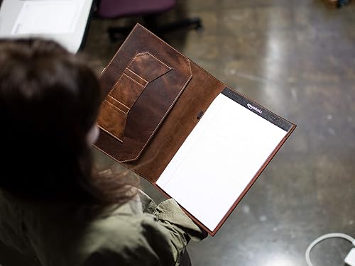 Miniatura 6 de OleksynPrannyk Leather Notepad holder Legal Junior Notebook Padfolio Holder Business Gift