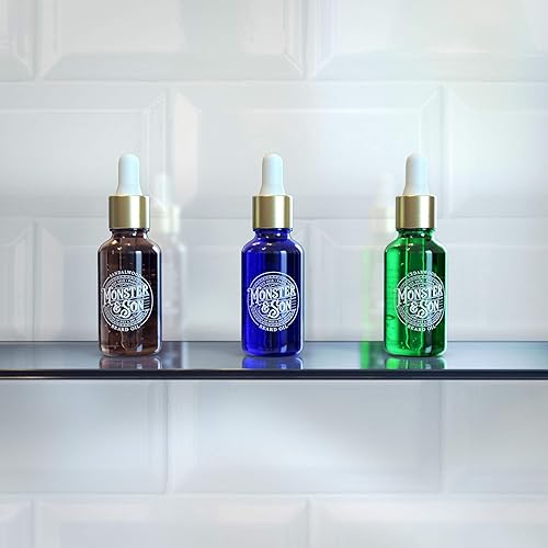 Miniatura 4 de Monster&Son Paquete variado de aceite para barba prensado en frío x3 – Ayuda a hidratar, peinar y promover el crecimiento del cabello nuevo – rico